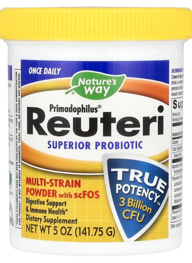 Nature's Primadophilus Reuteri Superior Probiotic 3 Billion CFU 5 oz (141.75 g) 
