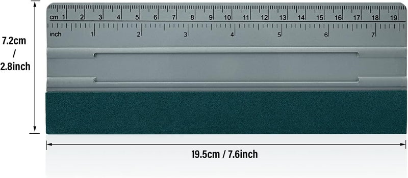 FOSHIO 8 Inch Squeegee with Felt Edge Felt Squeegee Graduate for Bonding Film Wall Sticker Window Film Tint Film Squeegee for Car Gulf standard sizing alternatives - Image 2