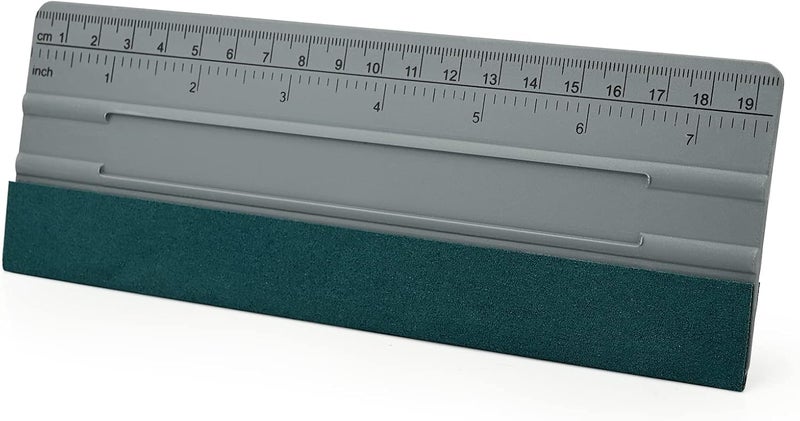 FOSHIO 8 Inch Squeegee with Felt Edge Felt Squeegee Graduate for Bonding Film Wall Sticker Window Film Tint Film Squeegee for Car Gulf standard sizing alternatives - Image 1