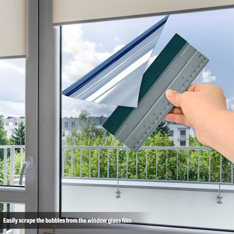 FOSHIO 8 Inch Squeegee with Felt Edge Felt Squeegee Graduate for Bonding Film Wall Sticker Window Film Tint Film Squeegee for Car Gulf standard sizing alternatives - Image 5