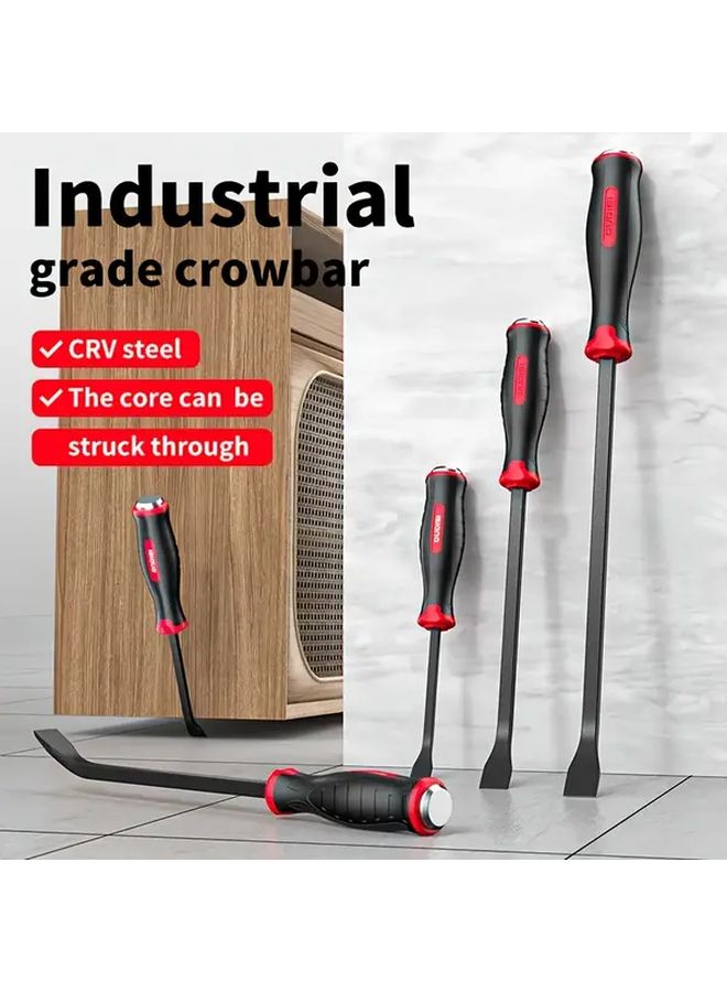 12 Inch Heavy Duty Crowbar Anti Slip Handle CRV Steel Pry Bar For Tire Removal - Image 3