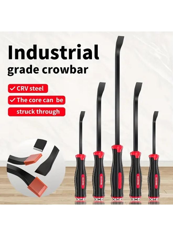 12 Inch Heavy Duty Crowbar Anti Slip Handle CRV Steel Pry Bar For Tire Removal - Image 2