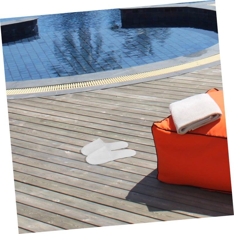 Disposable Slippers 10 Pairs Non Slip For Hotel Spa Travel Guest Pedicure - Image 3