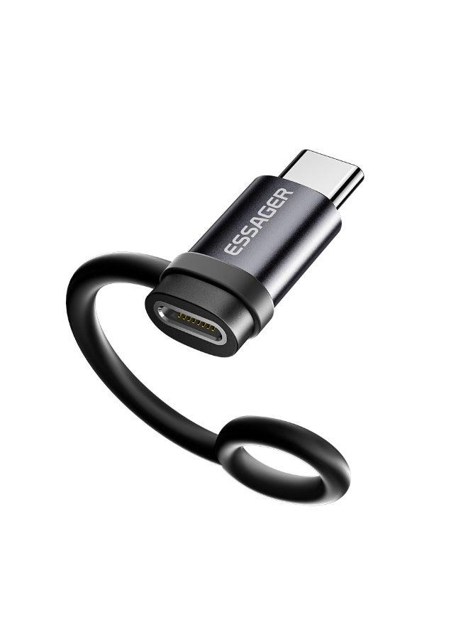 ايساجر محول OTG من Essager Lightning أنثى إلى USB-C ذكر - شحن سريع 3 أمبير ومزامنة بيانات - ألومنيوم مدمج - متوافق مع iPhone وiPad، رمادي - Image 2