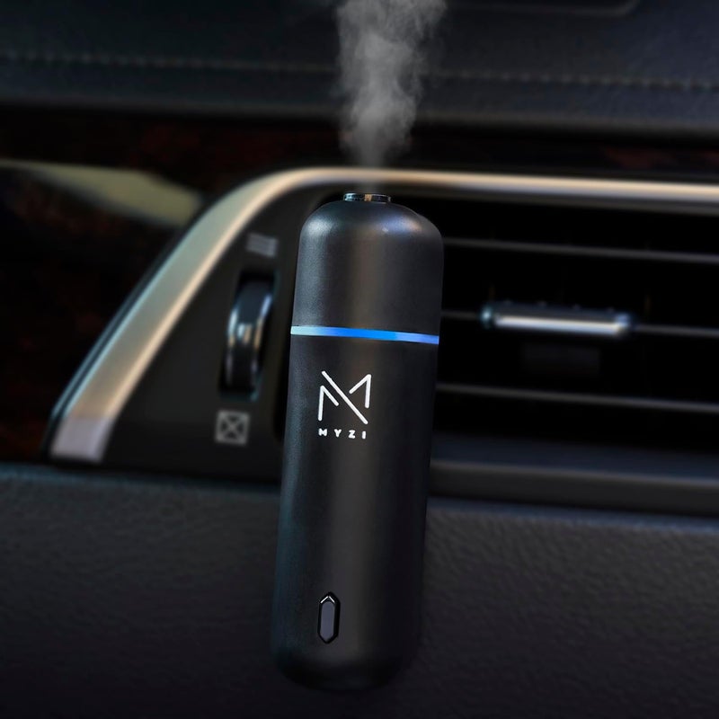 موزع معطر هواء السيارة ، موزع بدون ماء مع زيت عطري للسيارة مع 6 روائح إعادة تعبئة، موزع عطر هواء السيارة - Image 1