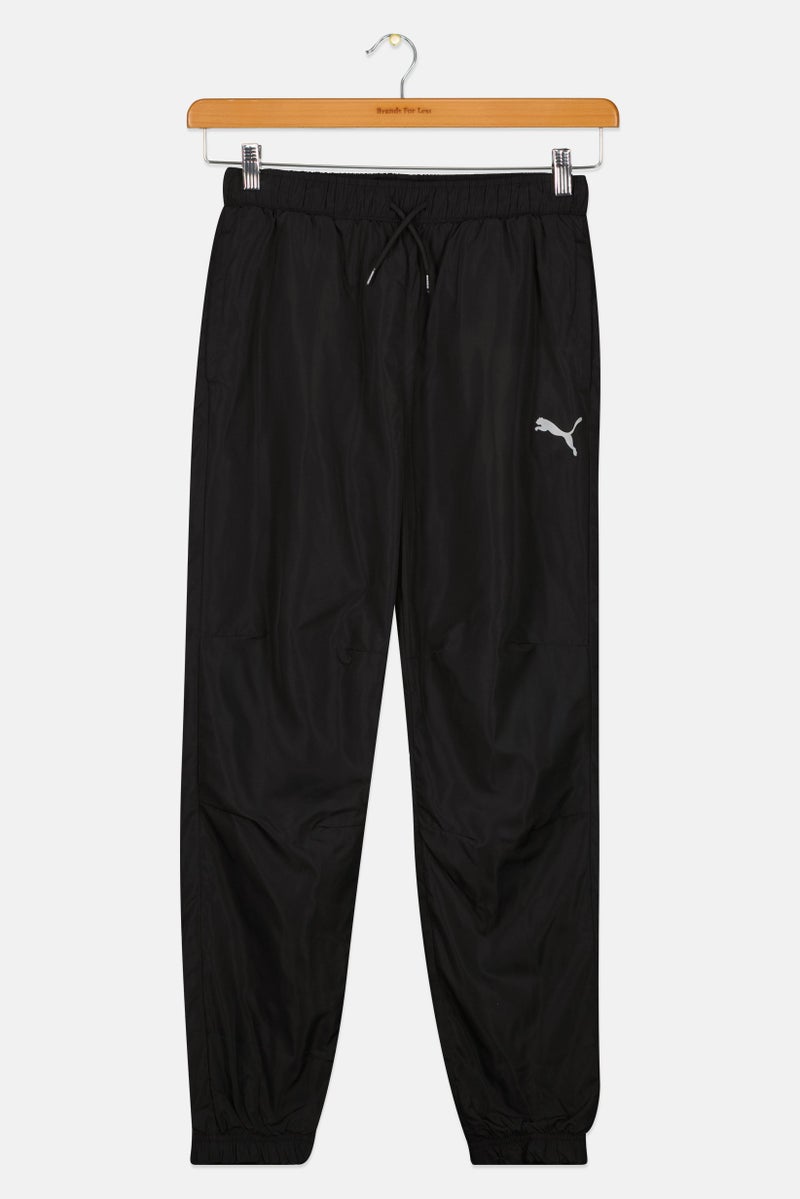 PUMA Kids Boy Drawstring Training Track Pants, Black - Image 3