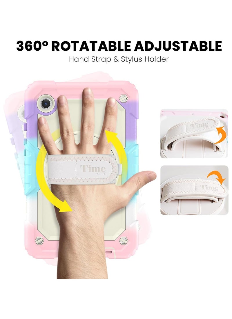 General - Samsung Galaxy Tab A9 Case 8.7 Inch 2023 with Screen Protector for Girls Kids, Shockproof Case for Galaxy Tab A9 2023 (SM-X110/X115/X117) with Stand/Strap - Image 1