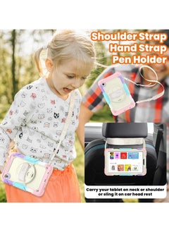 General Samsung Galaxy Tab A9 Case 8.7 Inch 2023 with Screen Protector for Girls Kids, Shockproof Case for Galaxy Tab A9 2023 (SM-X110/X115/X117) with Stand/Strap  - Image 3