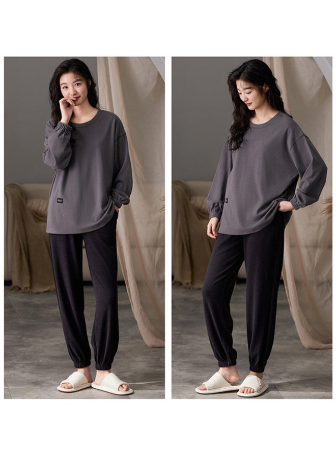Thickened Women's Pajama Set Spring Autumn Long Sleeve Trousers  Fashionable  Homewear Winter Suit - Image 2