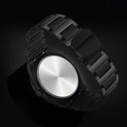 CERO Modern Arabic Numeral Watch Black Stainless Steel Band, Octagonal Case, Analogue Date Display for Man (Black) - Image 5