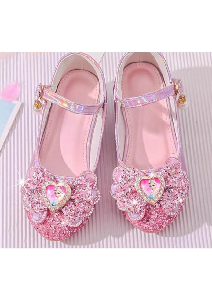 Girl Princess Crystal Soft soled Single Shoes Performance Matching Dress - Image 4