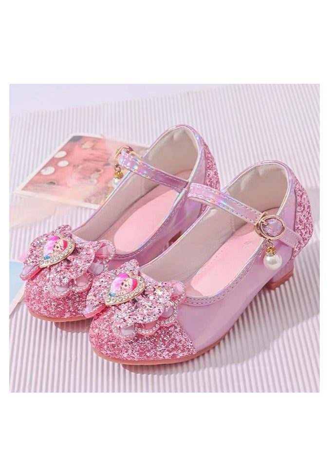 Girl Princess Crystal Soft soled Single Shoes Performance Matching Dress - Image 1