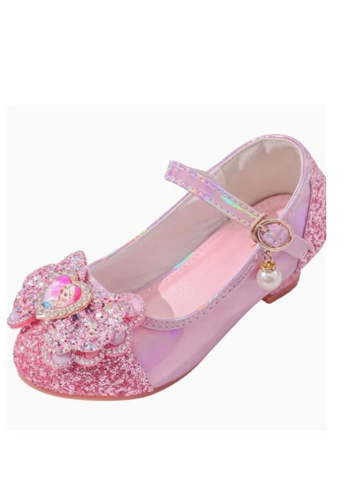 Girl Princess Crystal Soft soled Single Shoes Performance Matching Dress - Image 3