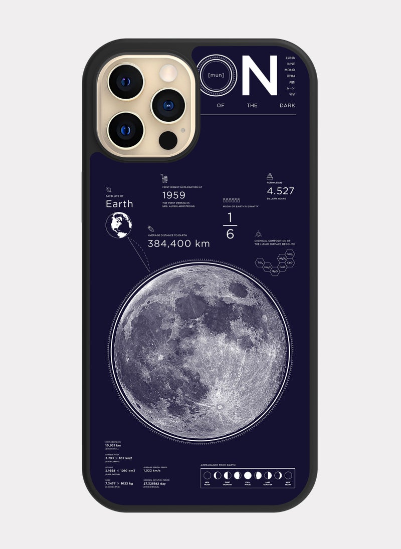 PXLAAT iPhone 12 Pro case cover moon - Image 1