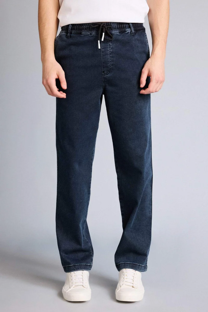 Defacto  Soft Textured Wide Leg Jeans for Men | Best Price UAE