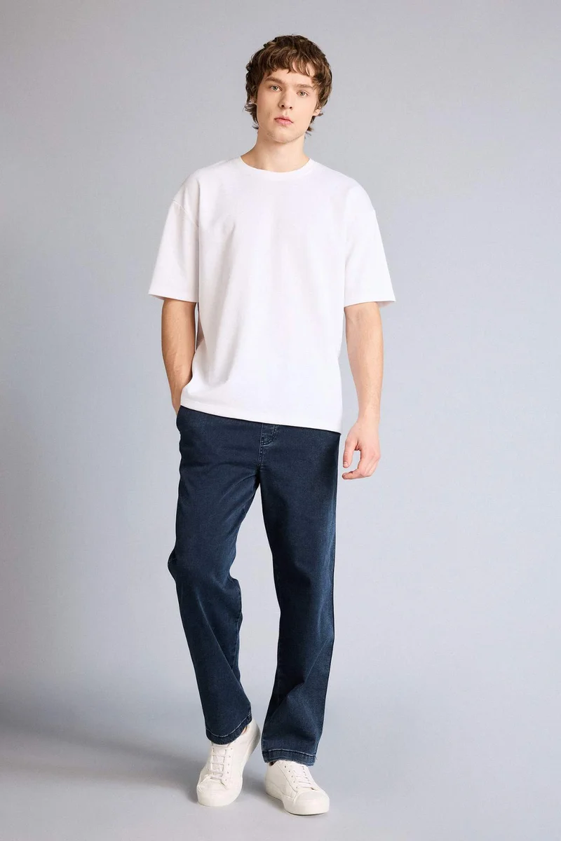 ديفاكتو Soft Textured Wide Leg Jeans