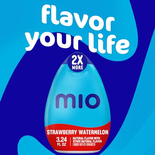 mio Strawberry Watermelon Flavored with other natural flavor Liquid Water Enhancer, 3.24 fl oz Bottle - Image 5