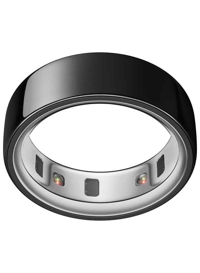 OURA Oura Ring 4 - Black - Size 8 - Smart Ring - Size First with Oura Ring 4 Sizing Kit - Sleep Tracking Wearable - Heart Rate - Fitness Tracker - Up to 8 Days of Battery Life  - Image 1