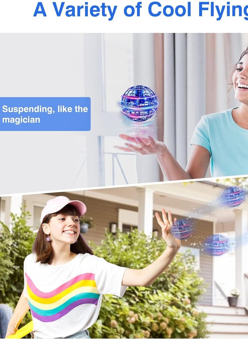 Generic Flying Orb Ball, 2022 Upgraded Flying Ball Toy, Hand Controlled Boomerang Hover Ball, Flying Spinner with Endless Tricks, Cool Toys Gifts for 6 7 8 9 10+ Year Old Boys Girls Teens Indoor Outdoor Toys ( BLUE , RED )  - Image 5