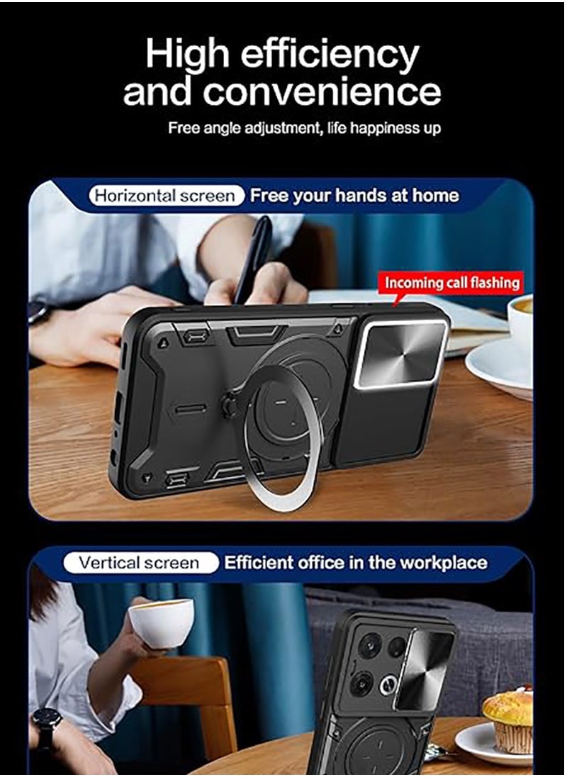 Generic - Compatible with Infinix GT20 Pro 5G Case.with Slide Camera Lens Cover Compatible with Infinix GT20 Pro 5G  Case （Black） - Image 1