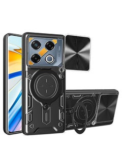 Compatible with Infinix GT20 Pro 5G Case.with Slide Camera Lens Cover Compatible with Infinix GT20 Pro 5G  Case （Black）
