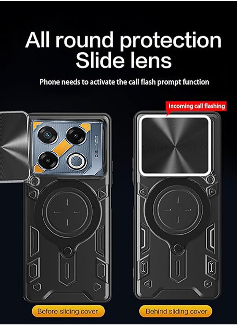 Generic - Compatible with Infinix GT20 Pro 5G Case.with Slide Camera Lens Cover Compatible with Infinix GT20 Pro 5G  Case （Black） - Image 1