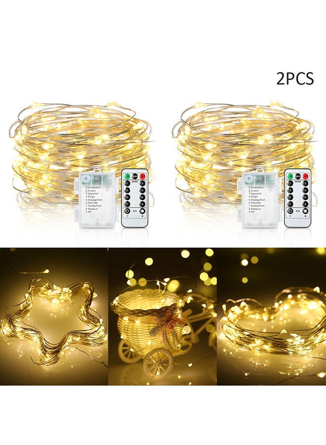 NIBEMINENT 2-Piece Water Resistant LED String Light Warm White 10meter - Image 3