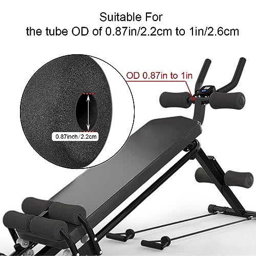 OTFAITP Sponge Foam Foot Pad Roller Pair Used for Replacing Gym Exercise Equipment Suitable for 1inch Rod Foam 925 X 276 Od X 087 Id - Image 3
