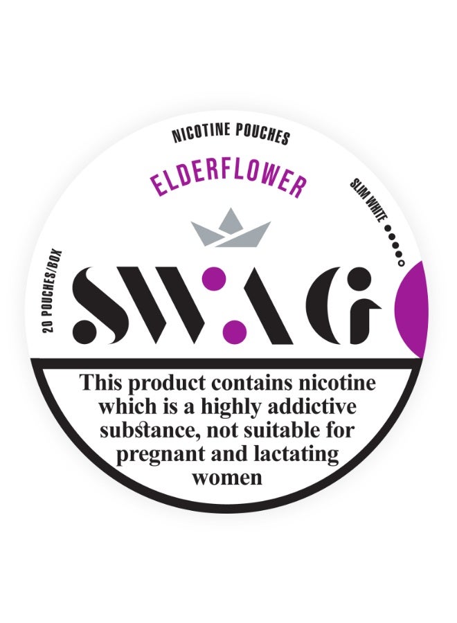 سواج Swag Nicotine Pouches-Elderflower 4 dot - Image 1