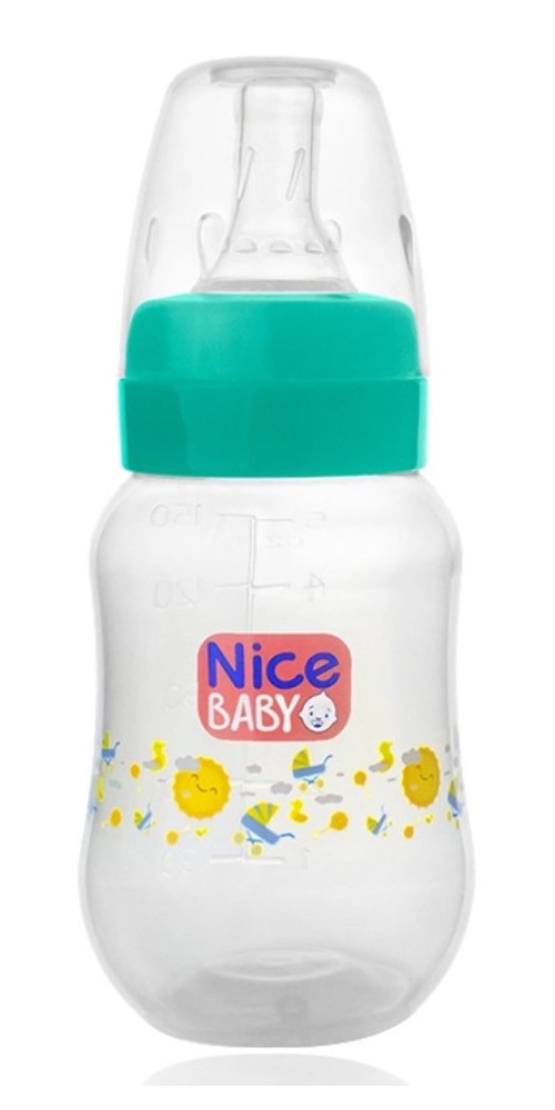 نايس بيبي ببرونة نايس بيبى بدون يد 150 ml - اخضر- متعددة الاشكال - Image 1