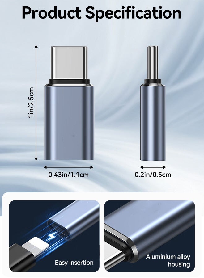Tersely 2-Pack Lightning Female to USB C Male Adapter, PD 3.0 Fast Charging & Data Transfer Converter, Not for Headphone/OTG, for iPhone 17/16 Pro Max/15, Samsung Galaxy, MacBook Pro/Air - Image 3