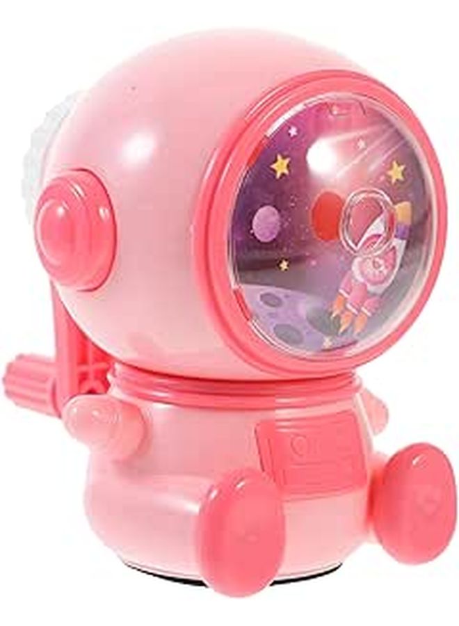 Manual Pencil Sharpener Compact Safe For Students Artists Adorable Cartoon Design Blue - Image 1