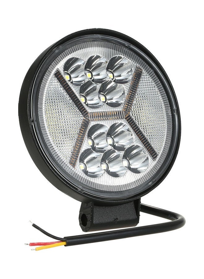 MUNTAQI Round LED Pods Working Lights Bar With Amber DRL Light - Image 4