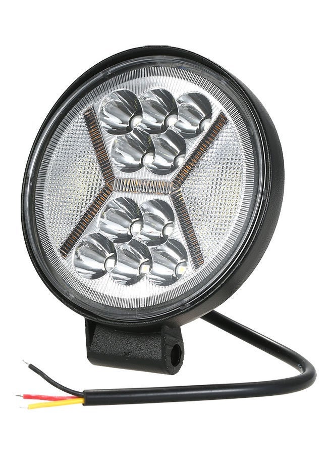 MUNTAQI Round LED Pods Working Lights Bar With Amber DRL Light - Image 2