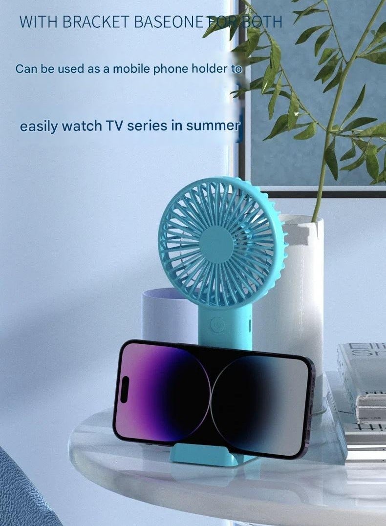 Goolsky Mini Handheld USB Fan – Portable Quiet Desktop Fan for Office/Dorm/Travel & Outdoor, 3-Speed Strong Wind - Image 2