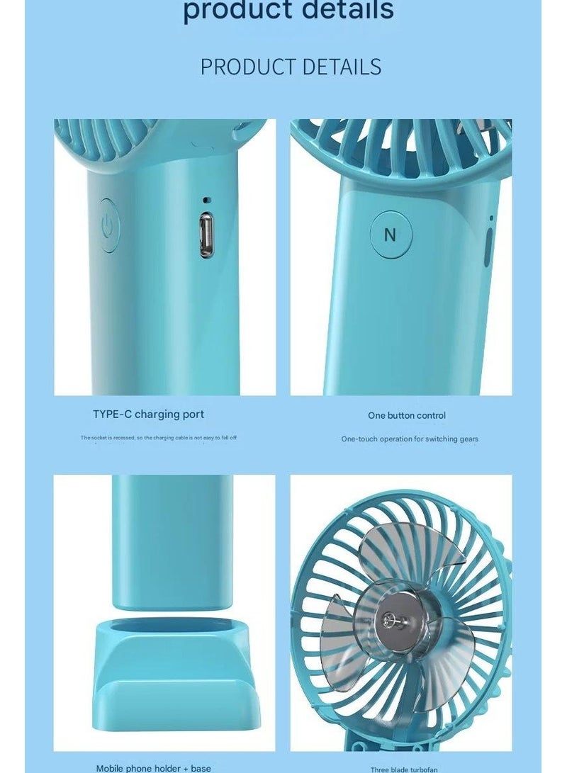Goolsky Mini Handheld USB Fan – Portable Quiet Desktop Fan for Office/Dorm/Travel & Outdoor, 3-Speed Strong Wind - Image 4