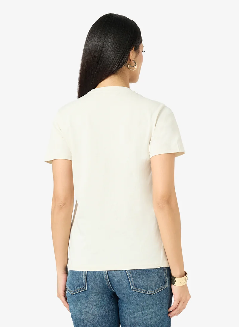 ريبلز مع نمشي Ladies Crew Neck Printed T-shirt