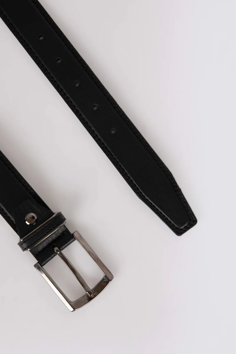 ديفاكتو Man Faux Leather Classic Belt