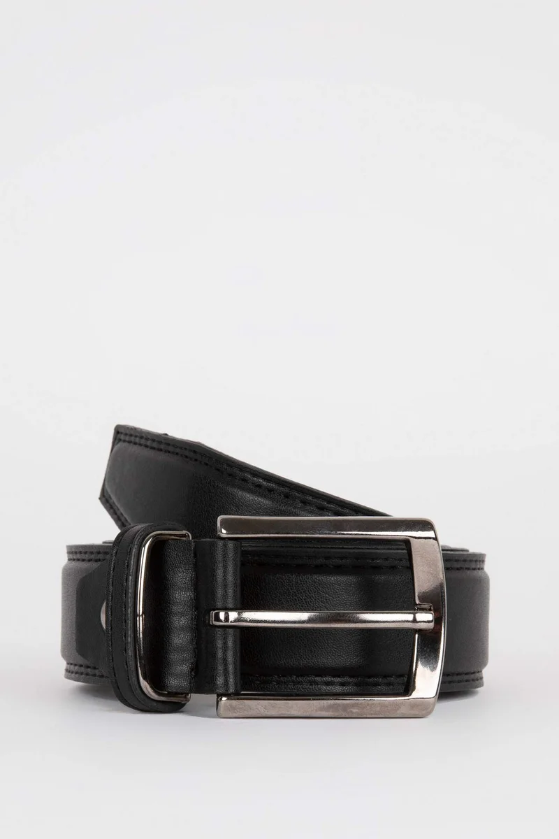 ديفاكتو Man Faux Leather Classic Belt