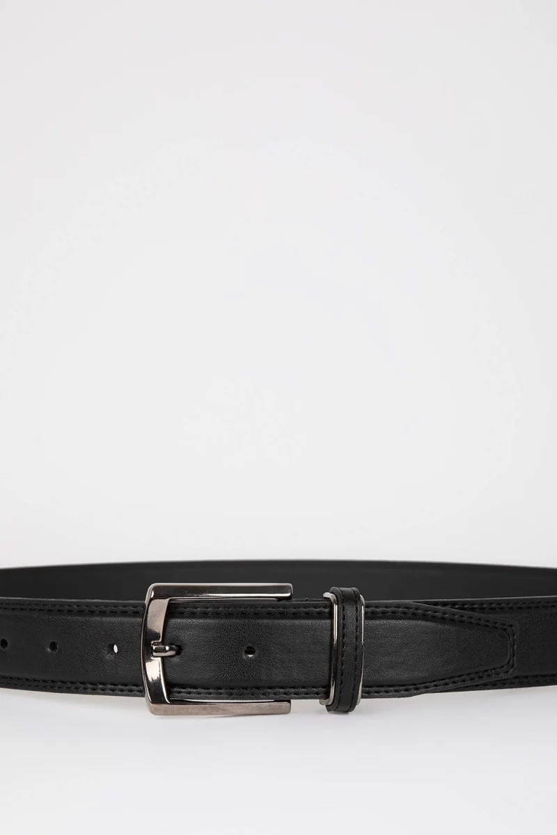 Defacto  Man Faux Leather Classic Belt for Men | Best Price UAE