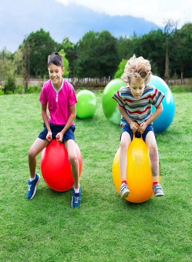 Stylbase Hop Bouncy Rubber Ball for Kids - 55cm Jumping Ball with Handle | Gym Ball for Exercise & Play | Baby Balls for Indoor Outdoor Fun | Kids Gym Equipment for Home (Color May Vary) - Image 2