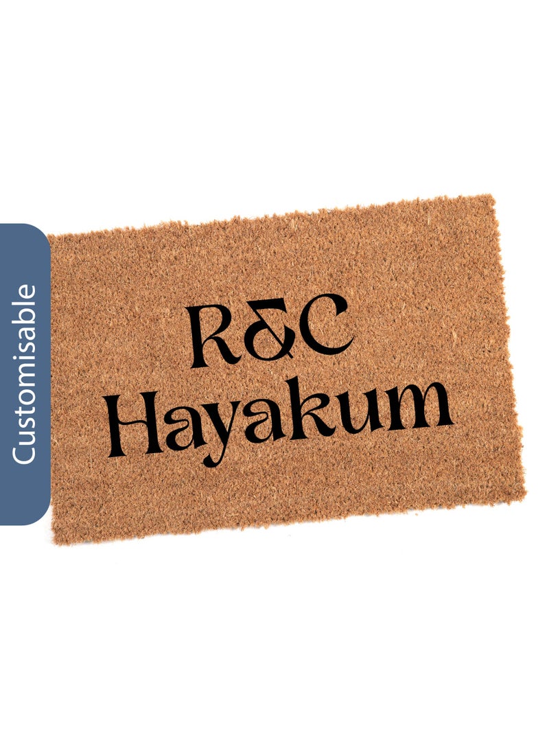 Share the Love Personalised Initials Family Welcome Doormat - Image 1