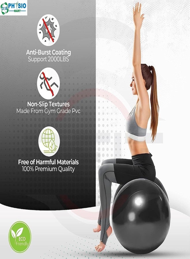 DSB PHYSIO MART Physio Therapy Peanut Ball with Pump 50cm Shaped Swiss Stability Yoga Exercise Balance Ball for Kids, Labor Birthing, Fitness, Gym Workout - Image 5