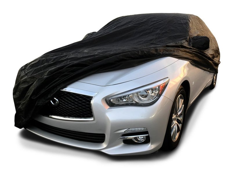 EFINITYER Xtrashield Custom Fit 2014-2019 Infiniti Q50 Car Cover Black Covers - Image 1