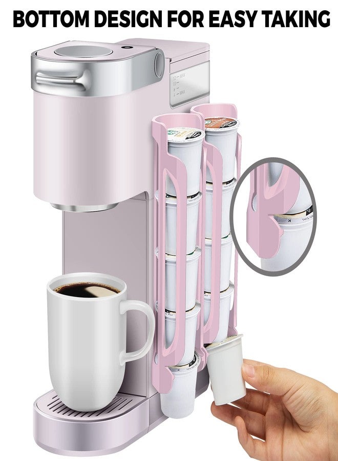 kedofa K Cup Holder for Keurig: Coffee Pod Holders for Counter Small Space - Kcup holders for Wall Mount (2, Pink) - Image 2