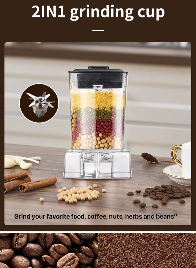 سوكاني خلاط عالي السرعة 1000 واط بسعة 2.5 لتر مع 9 سرعات قابلة للتعديل – قابس بريطاني، خلاط طعام وسحق ثلج للاستخدام المنزلي والتجاري - Image 2