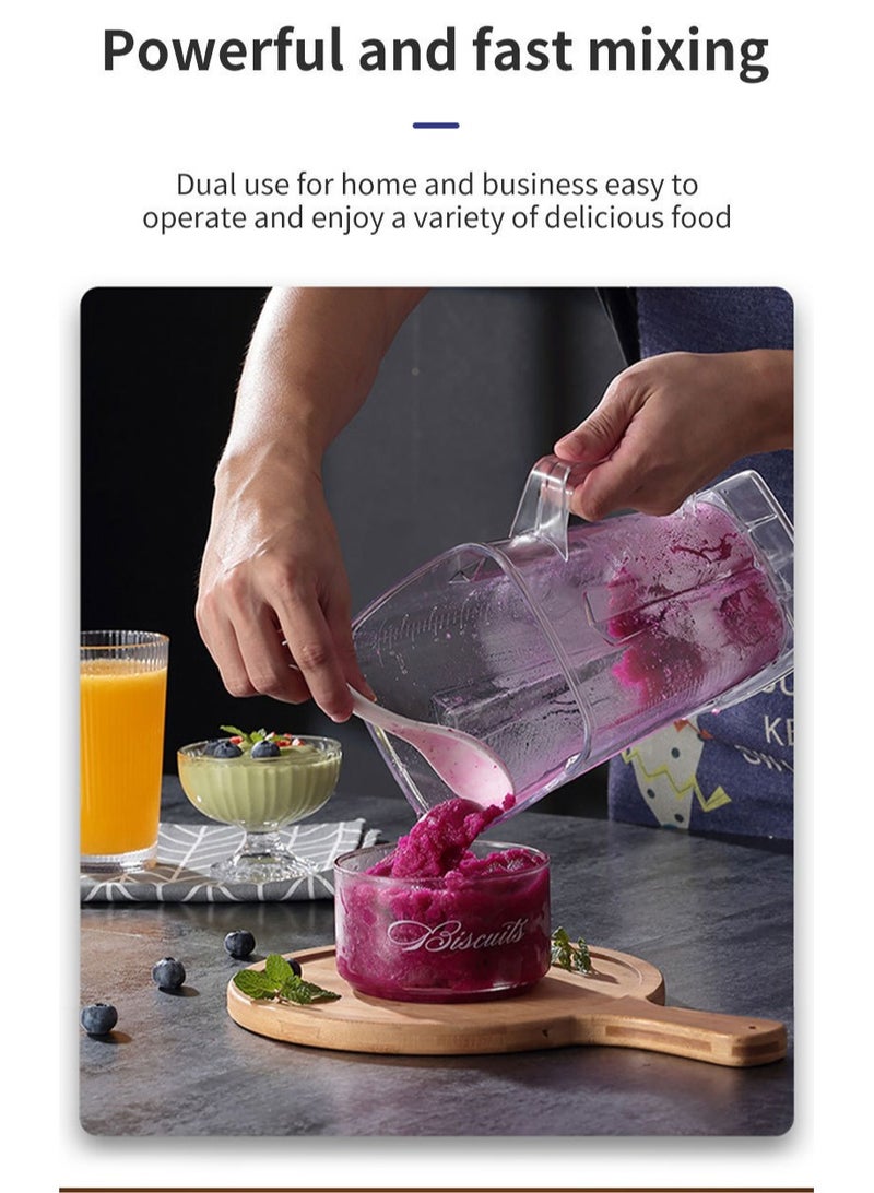 سوكاني خلاط عالي السرعة 1000 واط بسعة 2.5 لتر مع 9 سرعات قابلة للتعديل – قابس بريطاني، خلاط طعام وسحق ثلج للاستخدام المنزلي والتجاري - Image 4