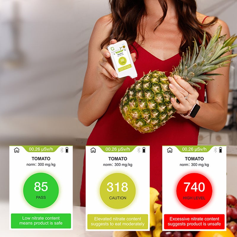 Greentest-ECO6 Home Kitchen Nitrate Tester Upgrade Radiation Water Quality Detector with Capacitive Screen BT Function and Mpbilephone APP Control - Image 3