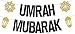 WFKLDF Umrah Mubarak Banner Eid Party Decorations Gold Black 30x50 inches - Image 3
