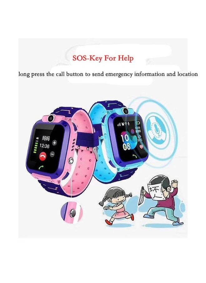 Nabi - Children's IP65 Waterproof Smart Watch with SOS, Camera, Call, Music, 7 Games Puzzle, Alarm Clock, Compatible with iOS and Android for Girls and Boys(Pink) - Image 1
